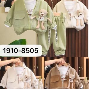 Children’s Teddy Bear Jacket and Pants Set