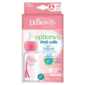Dr. Brown’s Anti-Colic Baby Bottle 2x4oz (120ml)