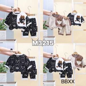 Children’s Two-Piece Bear Print Outfit