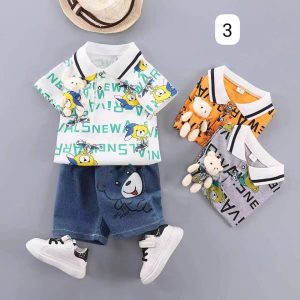 Baby Boy’s Two-Piece Bear Outfit