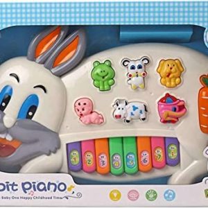 Quickart Musical Rabbit Piano Toy – Assorted