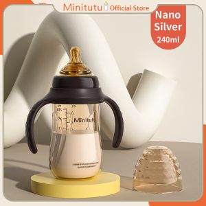 Minitutu Wide Neck Nano Feeding Bottle – 240 ml