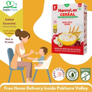 NannyLac Cereal – Wheat Apple Cherry (400g)