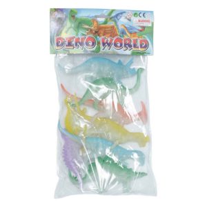 Glow in the Dark Dino World Dinosaur Toy Set – Pack of 7