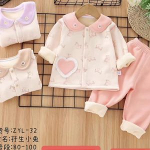 Twin Little Rabbits” Baby Clothing Set 