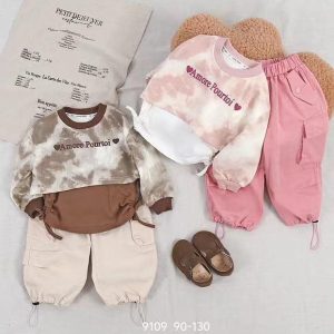 Amore Pourtoi Tie-Dye Sweatshirt & Pants Set
