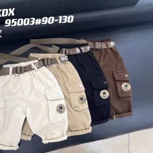 Kids’ Tactical Cargo Pants with Star Patch
