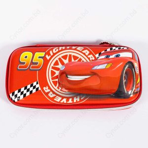 Red Hard Shell Zipper Pencil Case