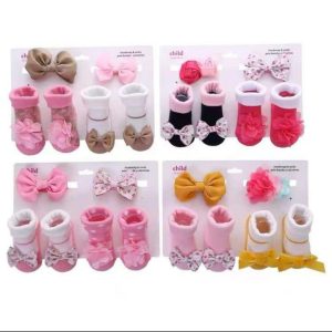 Baby Headband and Sock Set