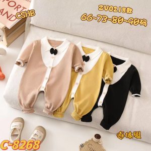 Gentleman Style Knitted Baby Romper