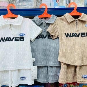 WAVES Spongebob Polo Shirt and Shorts Set