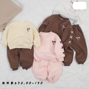 Baby Girls’ Long-Sleeve Sweatshirt and Pants Sets