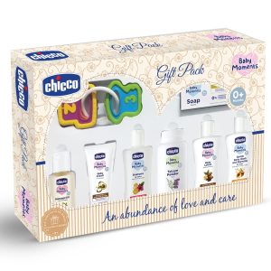 Chicco Baby Moments Delight Gift Pack – Beige (8 Items)