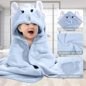 Hooded Baby Bath Towel – Soft Cotton Fabric