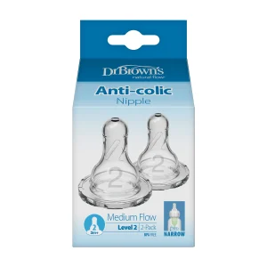 Dr. Brown’s Natural Flow® Narrow Baby Bottle Silicone Nipple