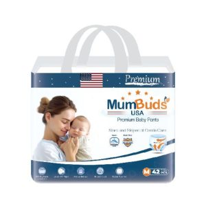 Mumbuds Pant Style Baby Diaper – M 42pcs