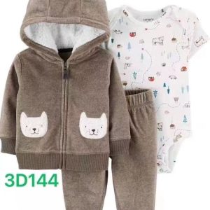 Carter’s Baby Boys 3-Pc. Fleece Bear Set