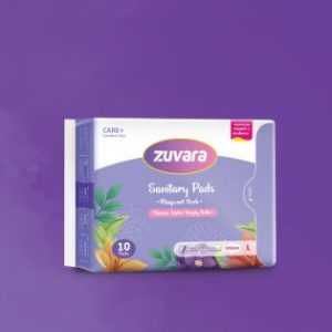 Zuvara Sanitary Pads 245mm L (10 Pads Pack)