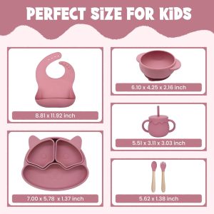 Baby Feeding Essentials Silicone Feeding Set – 6+ Months
