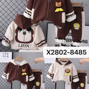 Children’s Two-Piece Lion Hoodie and Sweatpants Set