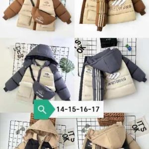 JUSTYOUNG Baby Winter Jacket with Waist Bag