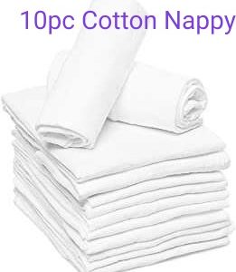 10-Piece Cotton Nappy Set