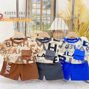 Children’s Printed T-shirt and Shorts Sets
