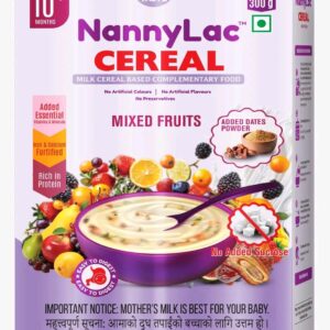 Nannylac Cereal – 10+ Months Mixed Fruits (300g) – Sugar Free