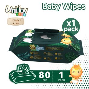 Unijoy Avocado Soft Baby Wipes – 80pcs