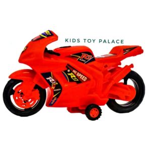 Friction-Powered Toy Motorcycle