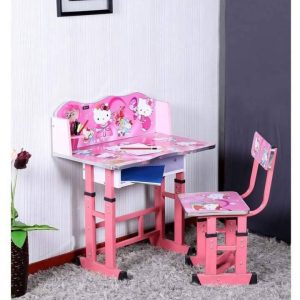 Adjustable Kids Study Table with Chair Set