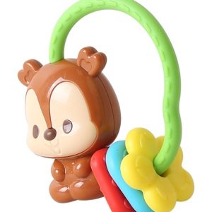 Squirrel Rattle with Soft Rings