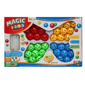Star Kids Plugging Magic Beads Intelligence Building Toy (Multi Color)