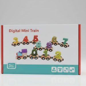 Wood Digital Train Mini for Kids