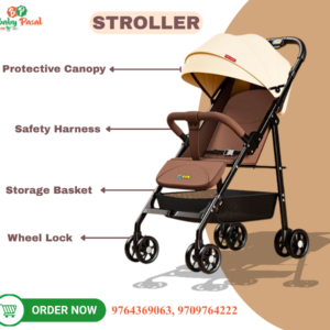 Baby Stroller ( Brown Color)