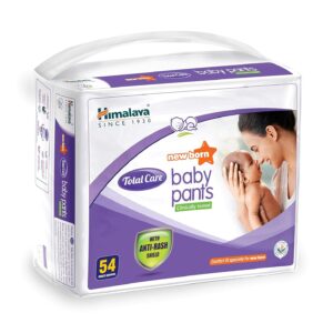 Himalaya Total Care Baby Diapers – Tape (Newborn, 54 pcs)